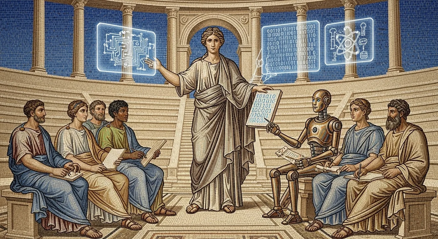 New Orleans AI Workshop — mosaic illustration representing AI and learning